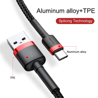 Baseus kabel USB typu C szybkie ładowanie 4.0 QC 3.0 szybkie ładowanie dla Xiaomi Samsung Huawei USBC przewód danych kabel ładowarki telefonu 3